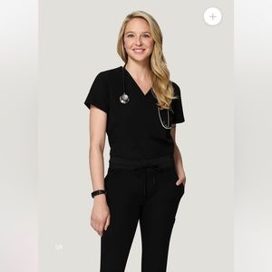 Mandala Black Scrub Set Size Small